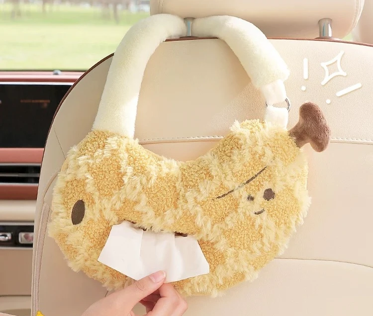 

Creative Car Tissue Box Cute Cartoon Hanging Auto Paper Holder Car Seat Back Decor for Women