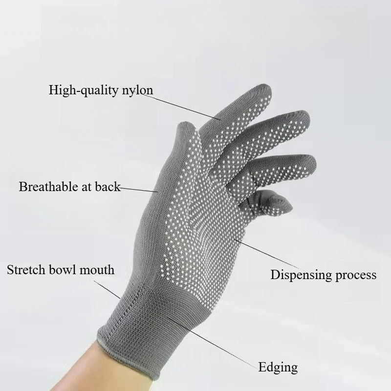 

Outdoor Camping Hiking Non-slip Nylon Thread Stretch Ultra-thin Model Breathable Palm Protection, High Friction, Outdoor Work