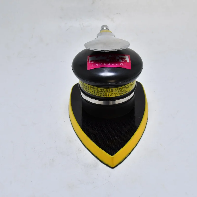 Pneumatic triangle sandpaper machine beating sander Pneumatic eccentric 3mm sheet metal polishing tool size 90*140mm