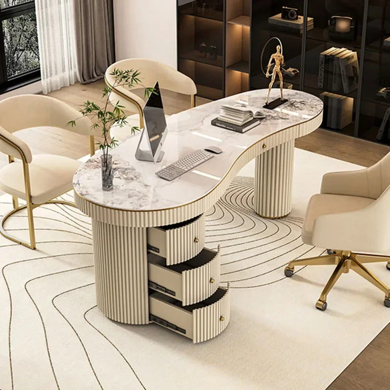 new Motion Desk Office Table Economic Desks Home Auxiliary Computer Offices Modern White Furniture Tables Work Bureaux Room