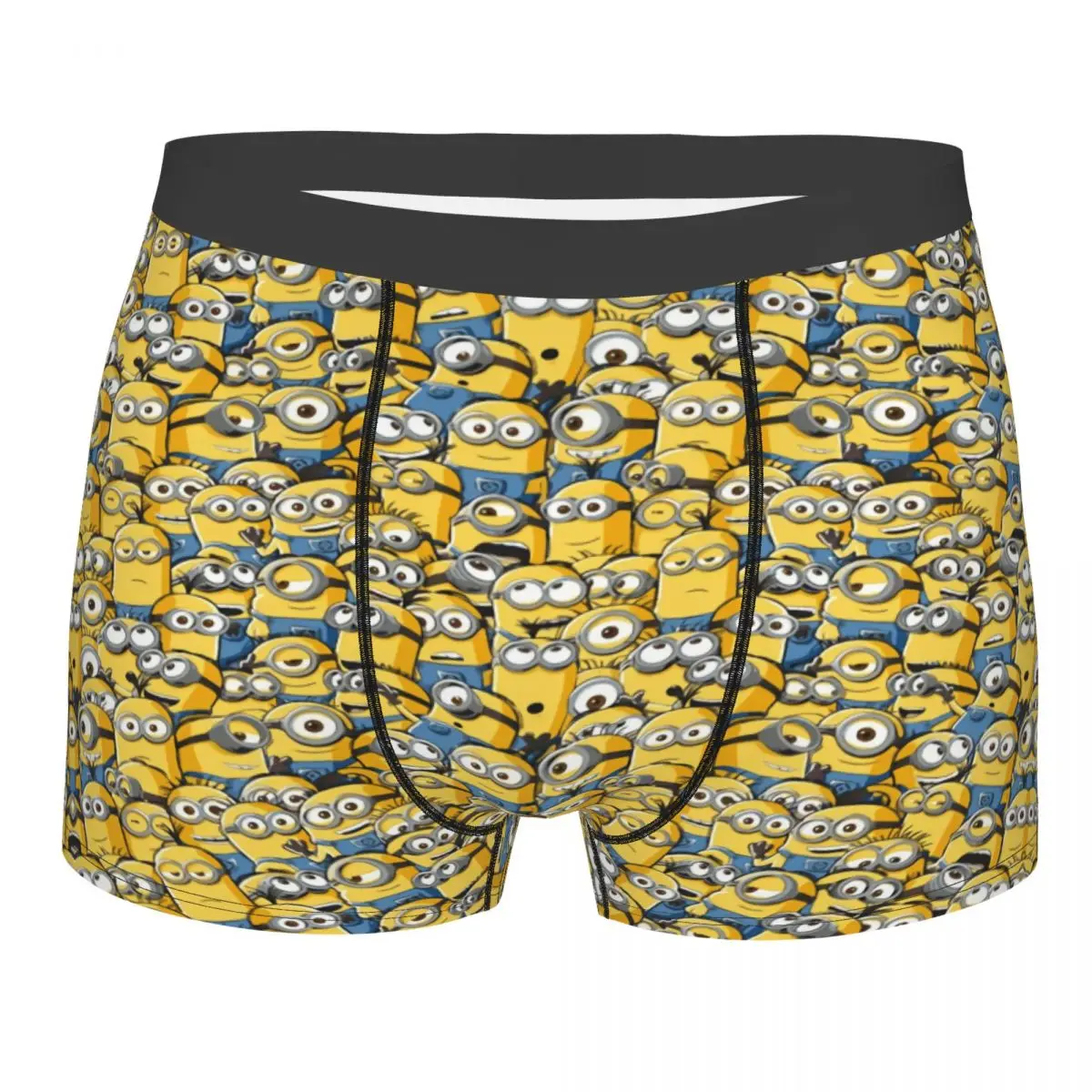 

Custom Fashion Anime M-Minions Cartoon Boxers Shorts Panties Men's Underpants Breathable Briefs Underwear