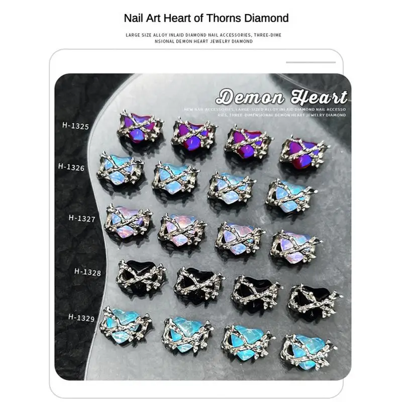 Cross Ornaments Heart-shaped Dazzling Non-traditional Nail Art Accessories Nail Art Hot New Product Release Accessories Retro