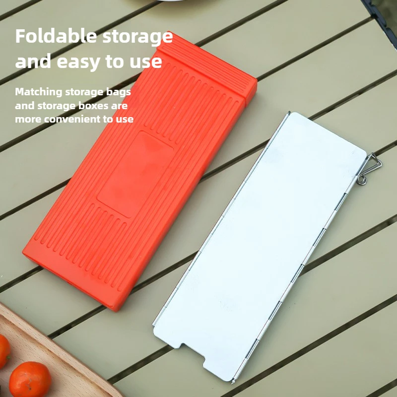 في الهواء الطلق سبائك الألومنيوم موقد الزجاج الأمامي المحمولة خفيفة الوزن قابلة للطي غير المؤكسد الزجاج الأمامي معدات التخييم #3