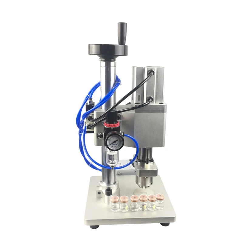 Pneumatic  bottle capping machine, oral liquid aluminum  capping machine, Vial sealing machine