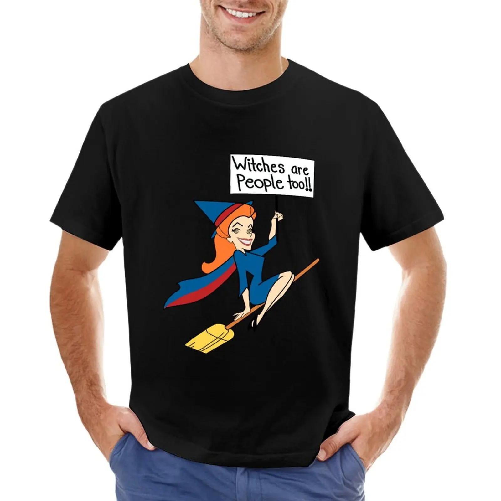 Bewitched Samantha Witches are People too T-Shirt boys whites anime stuff mens plain t shirts