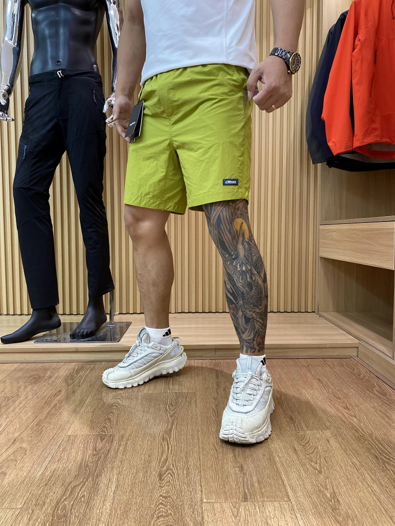 

Outdoor Casual Nylon orts Men Women Five-ket Breathable Qui-Dry Functional Loose Fit Straight Leg Summer orts