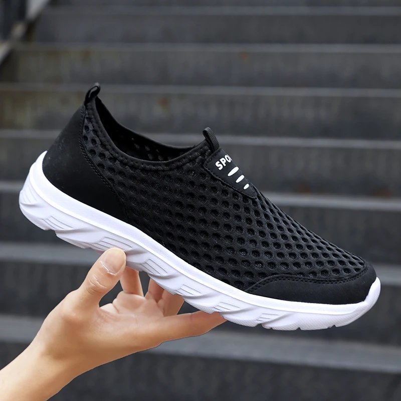 New 2024 Men Running Shoes Breathable Outdoor Sports Shoes Lightweight Sneakers for Man Comfortable Athletic Training Footwear