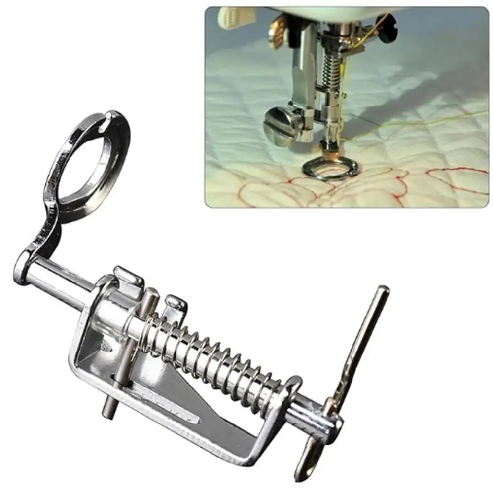 

Metal Construction Free Motion Presser Foot Universal Free Motion Darning Presser Foot Low Shank Open/Close Toe