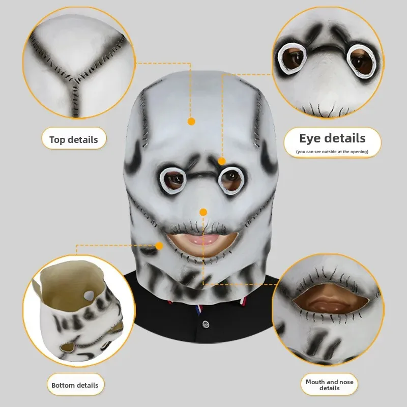 

Corey ,Knot ,Fans Authentic Halloween Costume Props,Latex Taylor Slenderman Cosplay Mask for Party Masque om[8