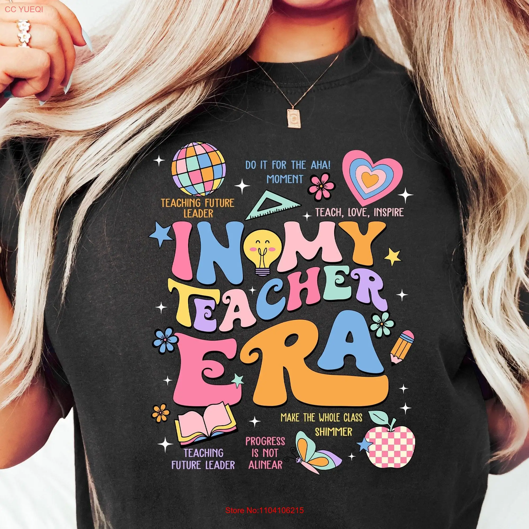 In My Teacher Era T Shirt First Grade SweaT Back to School for long or short sleeves