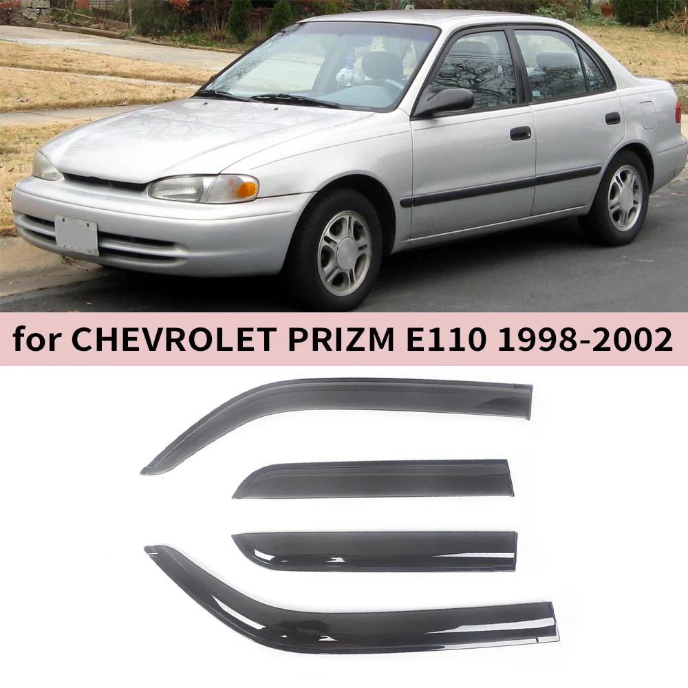 

Window Visor for Chevrolet Prizm E110 1998 1999 2000 2001 2002 Wind Deflectors Rain Guards Door Visor Vent Shades Ventvisor