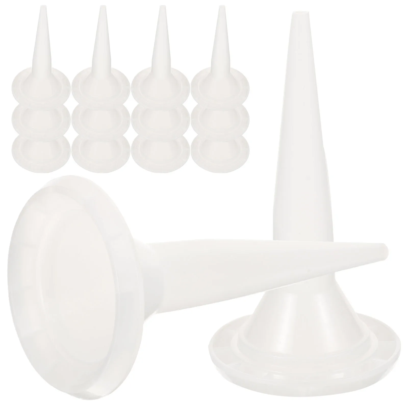 หัวฉีดยาแนว 50 ชิ้น ทนทาน ไม่หยด ไม่สึกหรอ ประกอบง่าย ใช้ซ้ำได้ อุปกรณ์ต่อหัวฉีดยาแนว