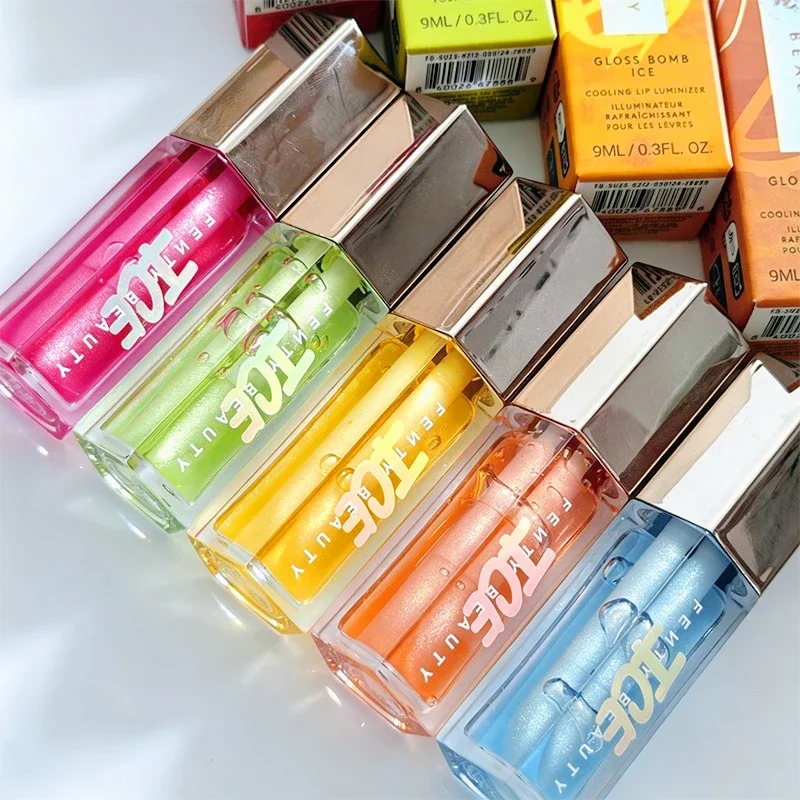 Multicolor Ice Cooling Lip Luminizer Fenty Beauty Lips Makeup Lipstick Fruity Scent LipGloss Shine Non-Sticky Plumper Nourishing