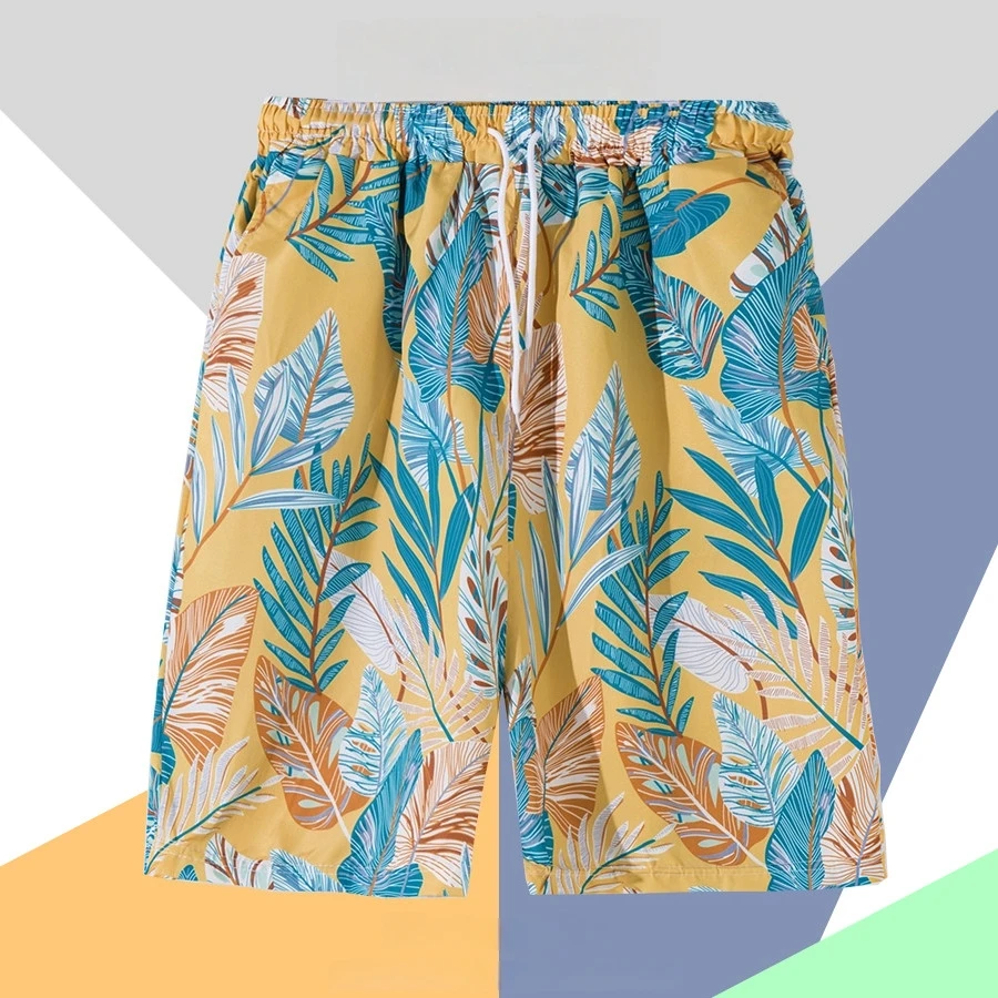 

Summer Beach Shorts for Outdoor Wear, Quick Drying, Sanya Tourism, Beach Surfing, Lazy Style, Big Shorts for Men