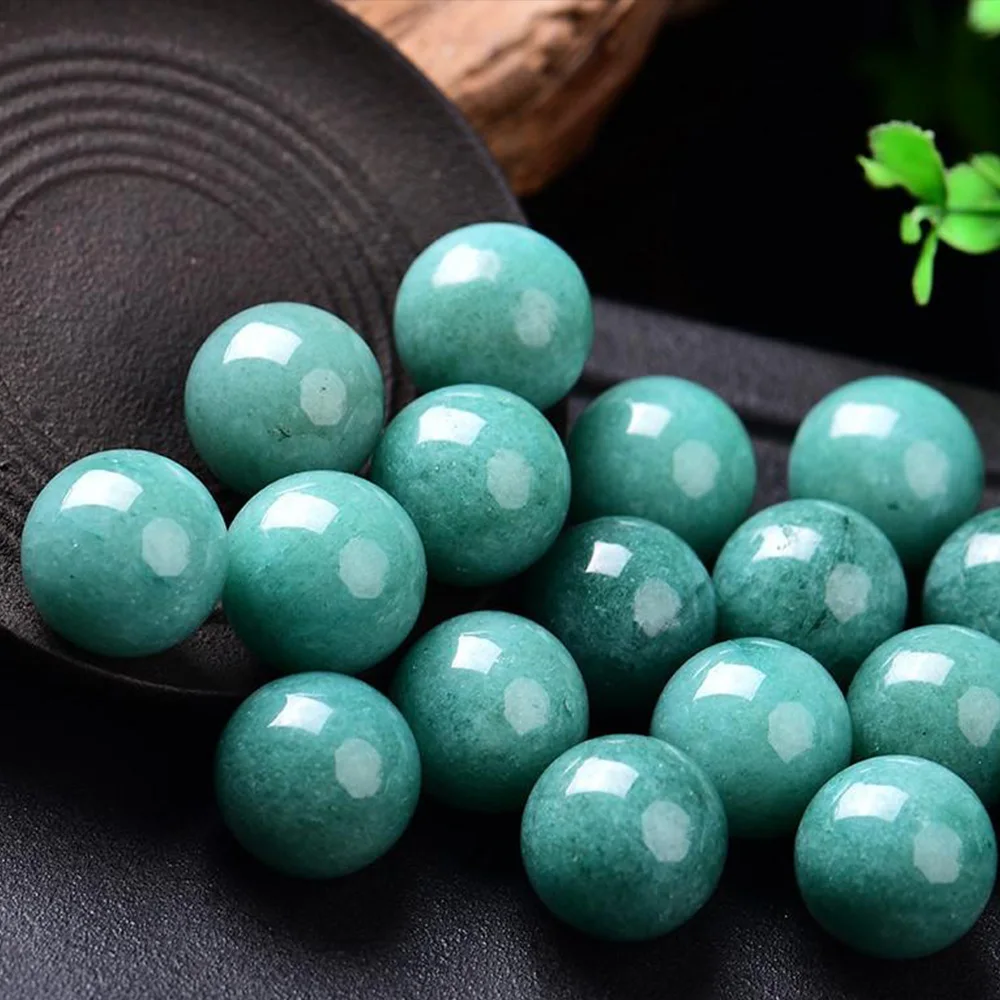 1-20PCS 30mm Green Aventurine Crystal Ball Quartz Spheres Polished Stone Reiki Healing Desktop Room Decor Souvenirs Ore Ball Cr