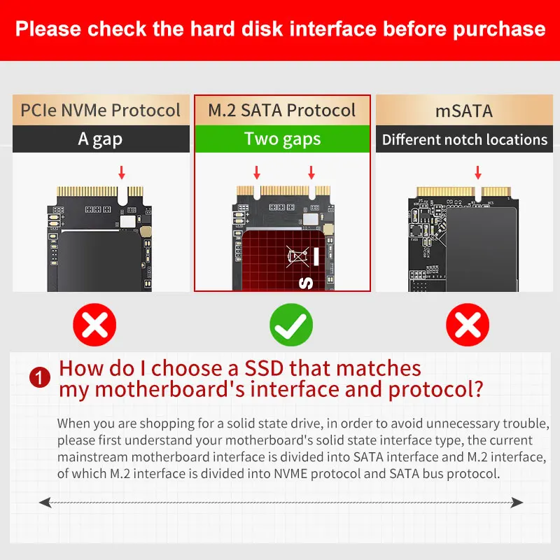 kOOTION M.2 SSD NGFF 256 GB 512 GB M2 SATA SSD 3D NAND 2280 SATA3 6 Gb/s Wewnętrzny dysk półprzewodnikowy do laptopa i komputera stacjonarnego