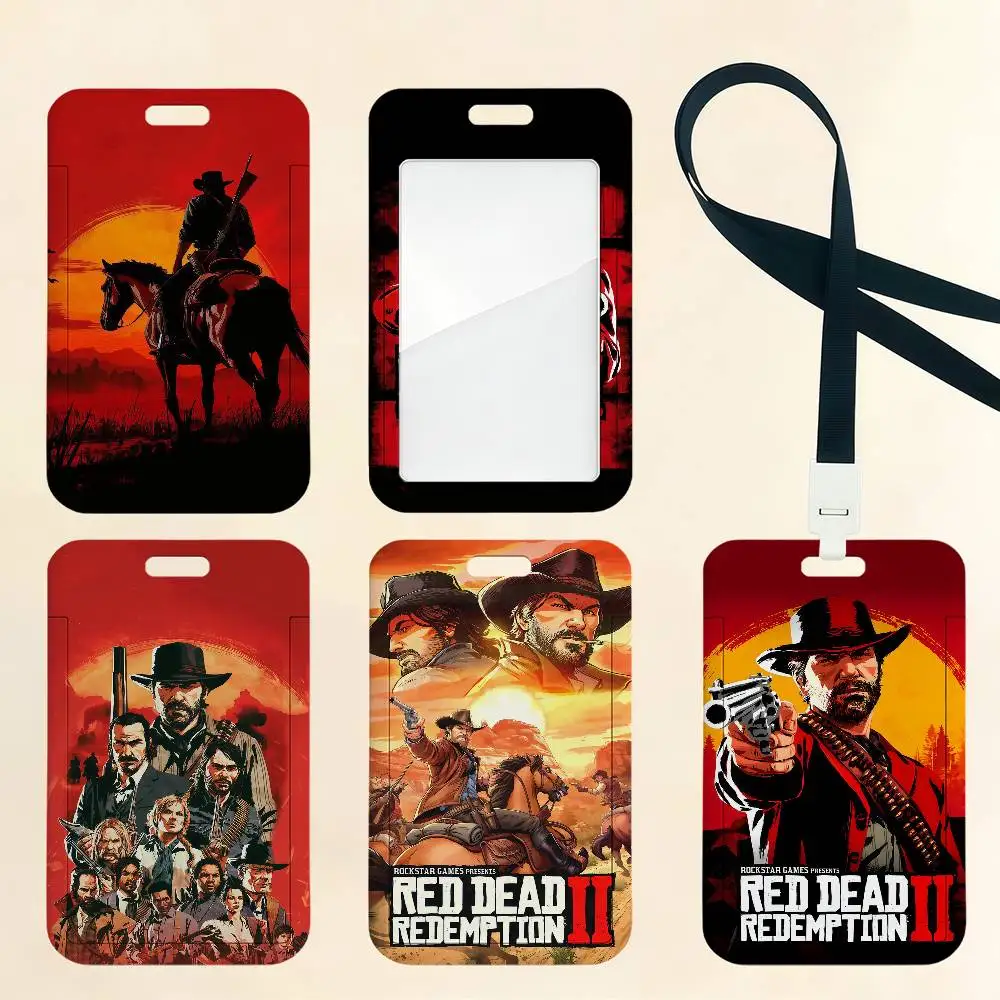 Game R-Red Dead-R-Redemptions Card Holder Cardcase Bank Credit Student ID Subway Work Permit Badge Holder Door Card