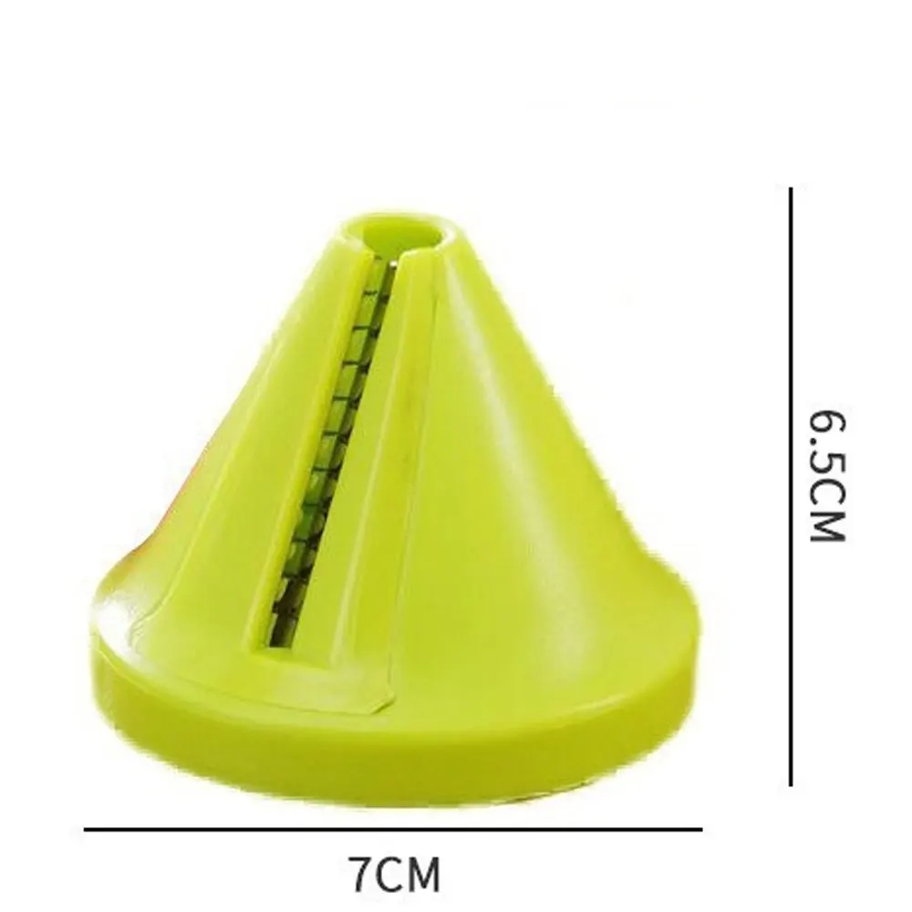 مبشرة خضروات دوارة 4 في 1 - قطاعة يدوية وأداة حلزونية للبطاطس والجزر والخيار - أداة مطبخ سهلة التنظيف (