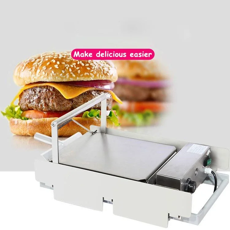 Commercial Electric Bread Making Griddle /Hot Plate Countertop Hamburger Grill Burger Bun Toaster