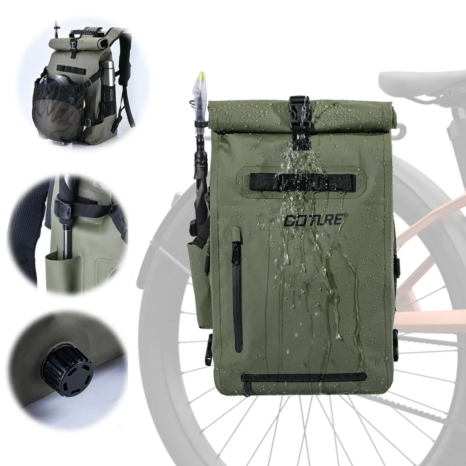 

Goture Waterproof Bicycle Cycling Bag Quality 25L Large capacity Storage backpack Multifunctional Sports Bag Travel Storage Bag