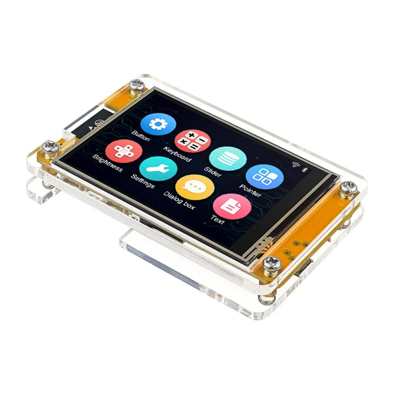 ESP32 Development Board - Wifi Bluetooth 2.8Inch 240X320 LCD TFT Touch Display Screen Module Yellow Metal With Acrylic Shell