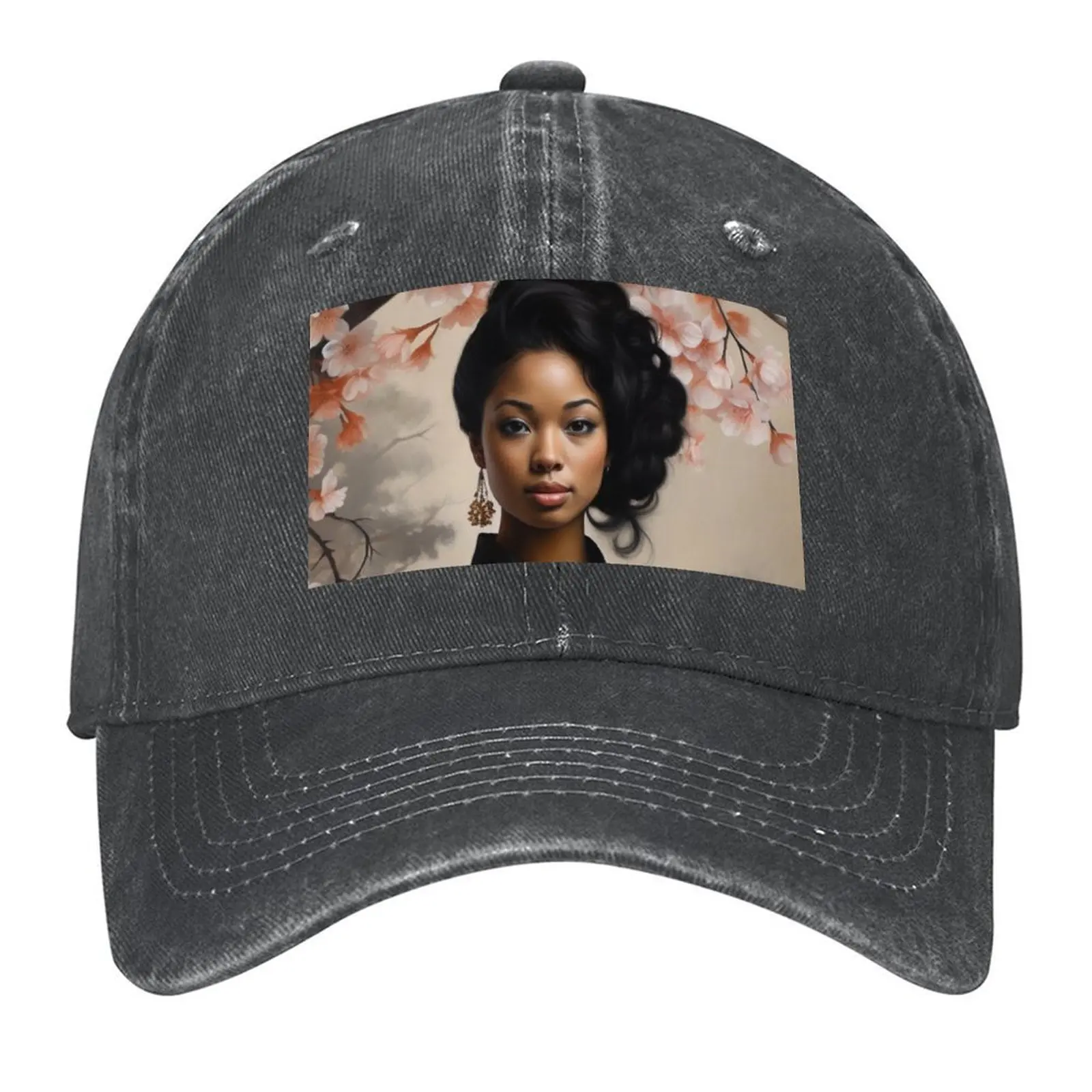 

Enigmatic Ebony Geisha Baseball Cap sailor cap for men Streetwear hats on offer Sunscreen For Man Women's