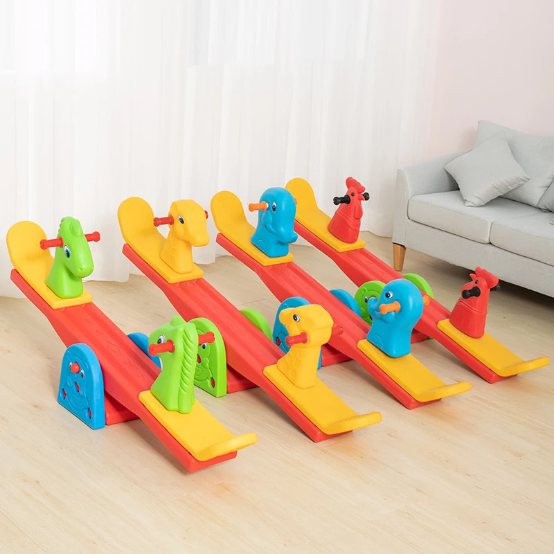 

Горячая распродажа: Двухместные качели-балансиры в виде животных для дошкольных учреждений и детских садов, пластиковые детские игрушки для стимулирования продаж