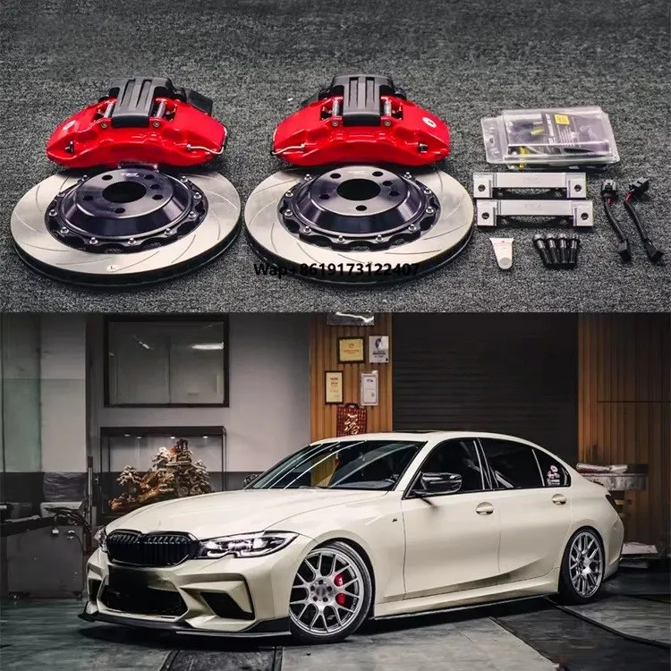 

For G28 19 Inch Car Rim Rear Big Brake Kit 4 Piston Caliper with 355*28 mm Rotor BBK E-brake Electric Auto Brake System