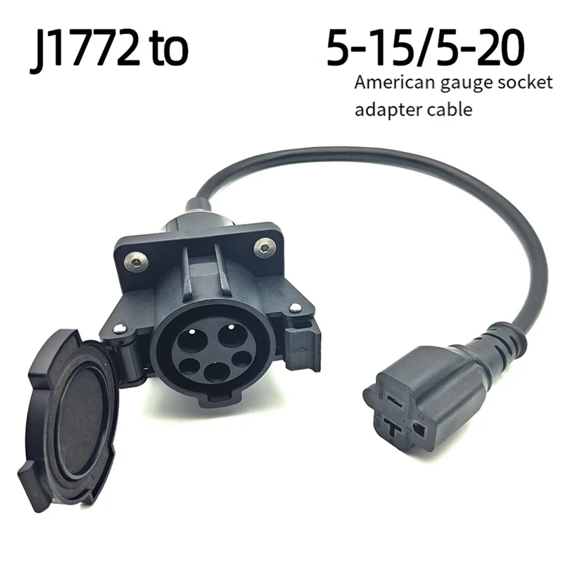 

EV Charger Adapter With 0.3M Cable J1772 To NEMA 5-15/5-20 For Bike Scooter One Wheel US Plug Charger Adapter 110V-220V