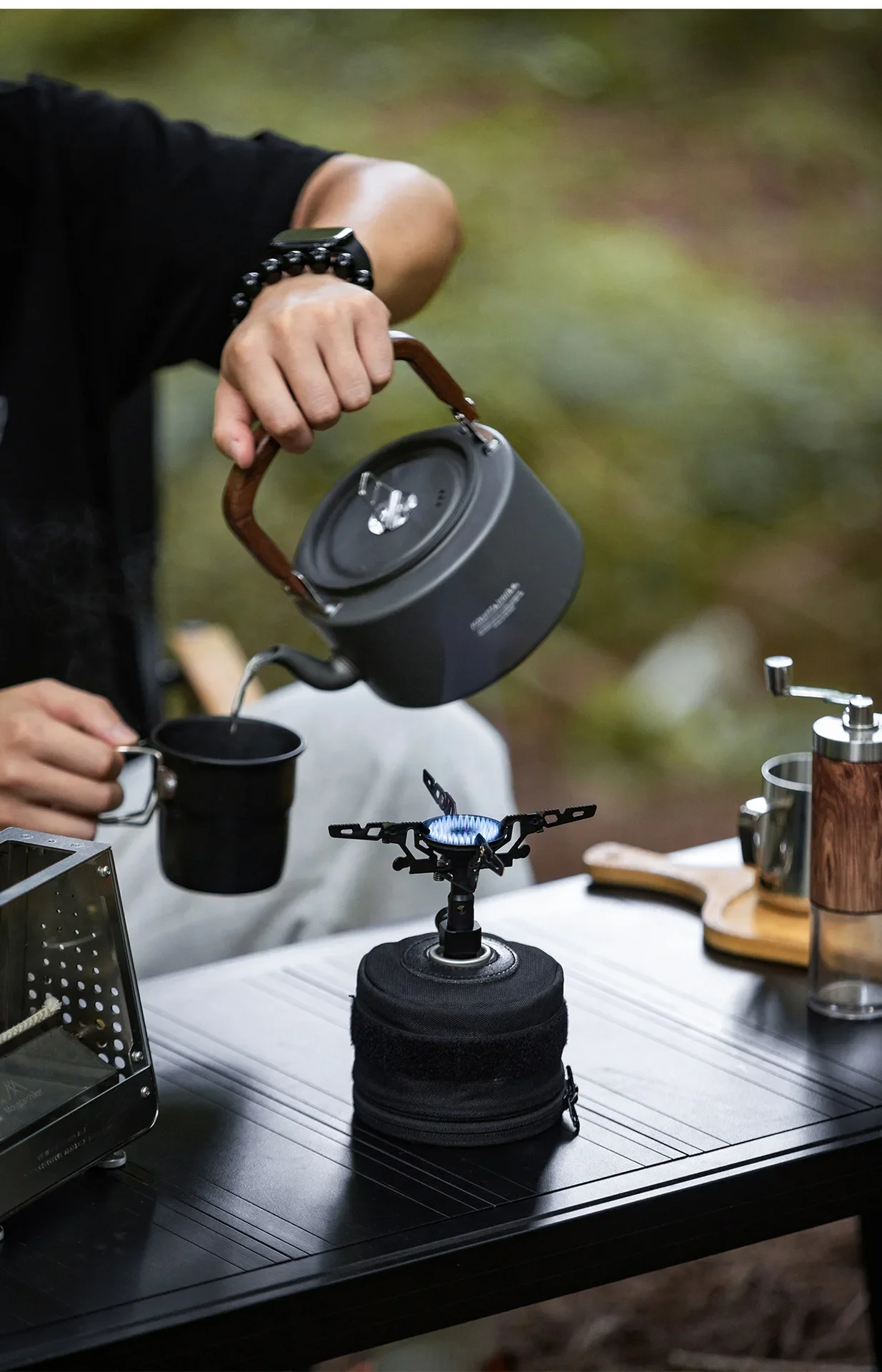 Mountainhiker Outdoor 3300W Hochleistungs-Gaskocher Mini Camping-Gasbrenner Tragbarer Picknick-Wander-Kochherd Überlebensofen – Detail 16