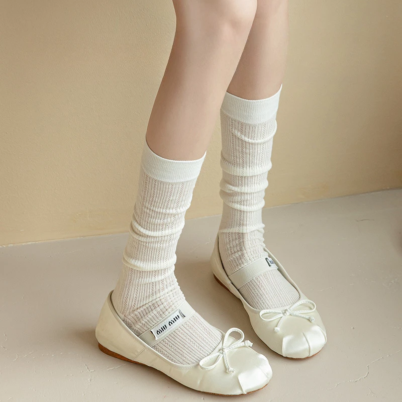 Meias compridas estilo japonês para mulheres, meias de joelho monocromáticas, pretas, brancas, cinzas, lolita, garotas doces, JK