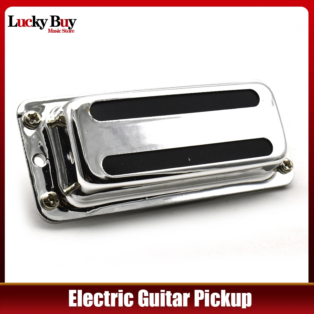 1 Pcs Guitar Pickup Humbucker with Brass cover - Chrome