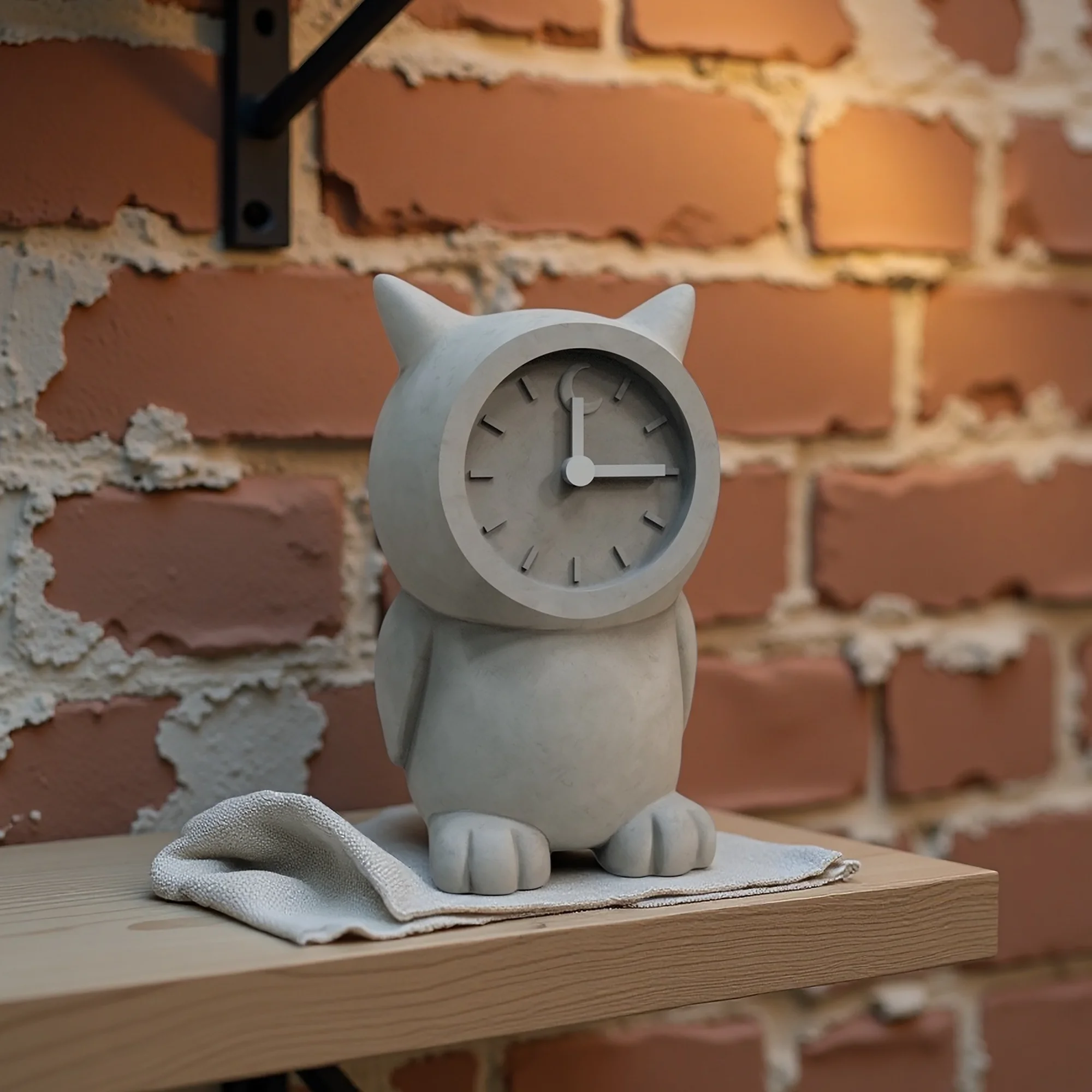 

Owl Shape Silicone Mold for Concrete Clock, DIY Cement Desktop Table Clock Mold - Unique Home Decor Craft Mold for Gypsum
