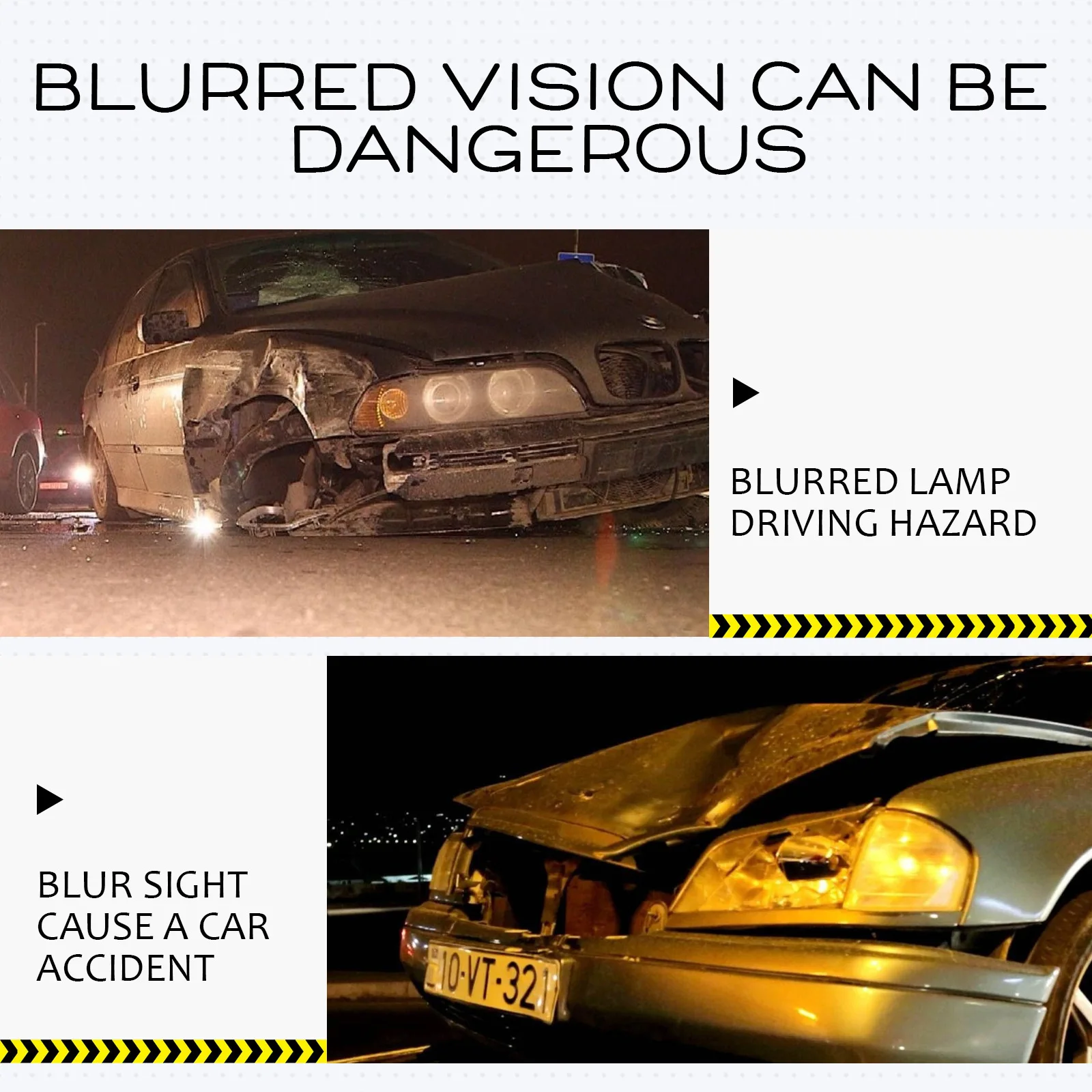 Car Headlight Restoration Kit Auto Polish Cleaner Coating Remove Yellow Fog & Scratches Makes Cloudy Headlights Clear Like New