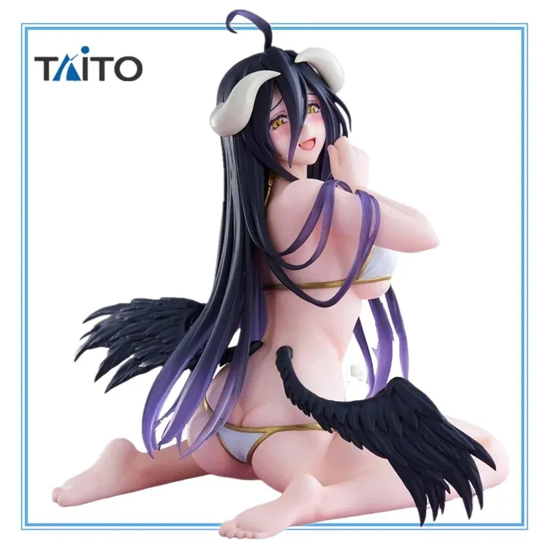

In Stock Original Taito Desktop Cute Overlord Albedo Swimwear Anime Figure Model Toys Figurine Doll Gift for Fans