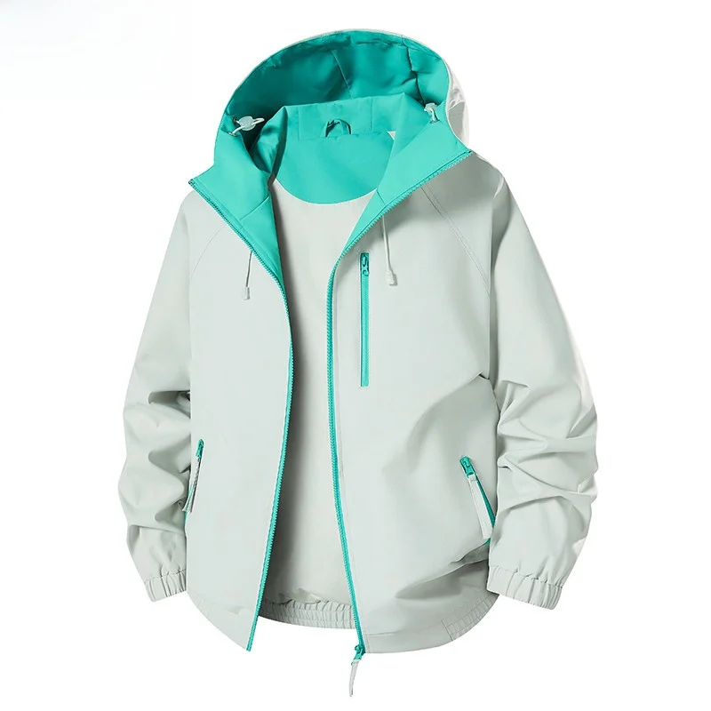 

Wassup Nuraya Color Blo Jaet Men's Casual Loose Fit Spring Autumn Polyester Fabric Outdoor Windproof Water Repellent