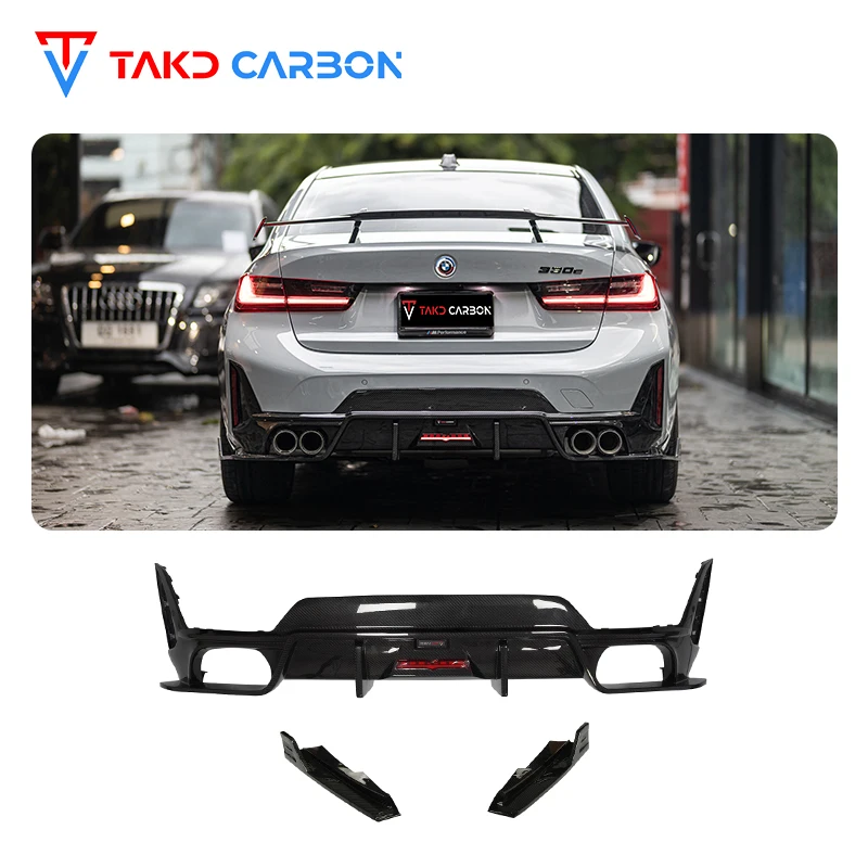 

Carbon Universal Rear Spoilers Car Data Development Dry Carbon Fiber Rear Bumper Lip Diffuser for bmws 3 Series G20 G28 2023