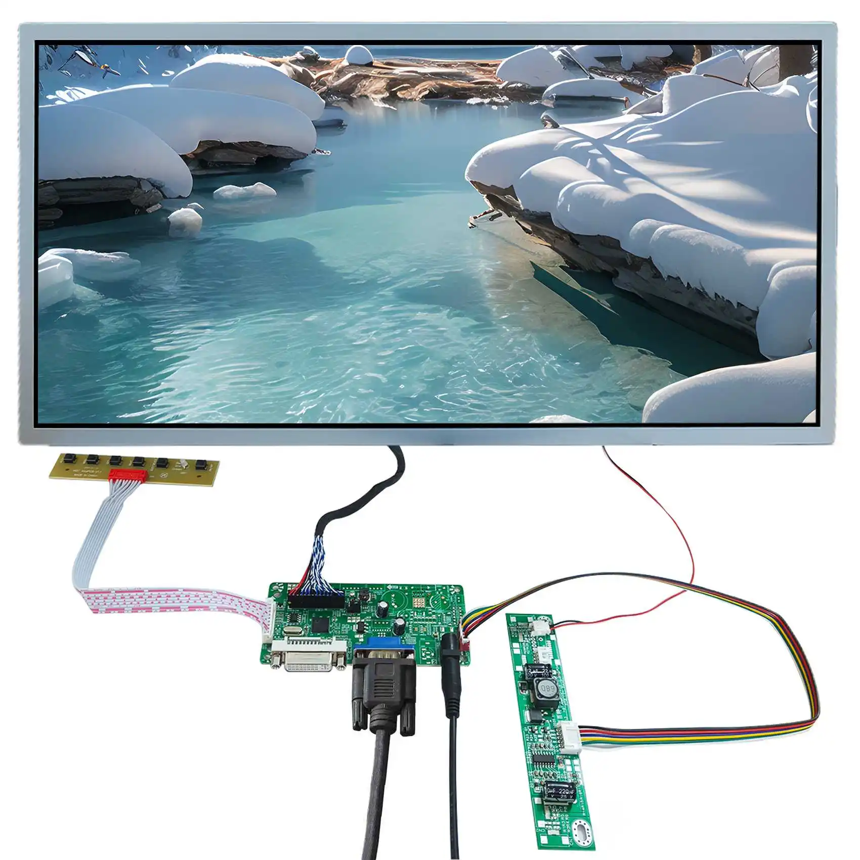 18.5 インチ VS185N81-250 1920x1080 LCD スクリーン LCD ドライバーボードキット付き