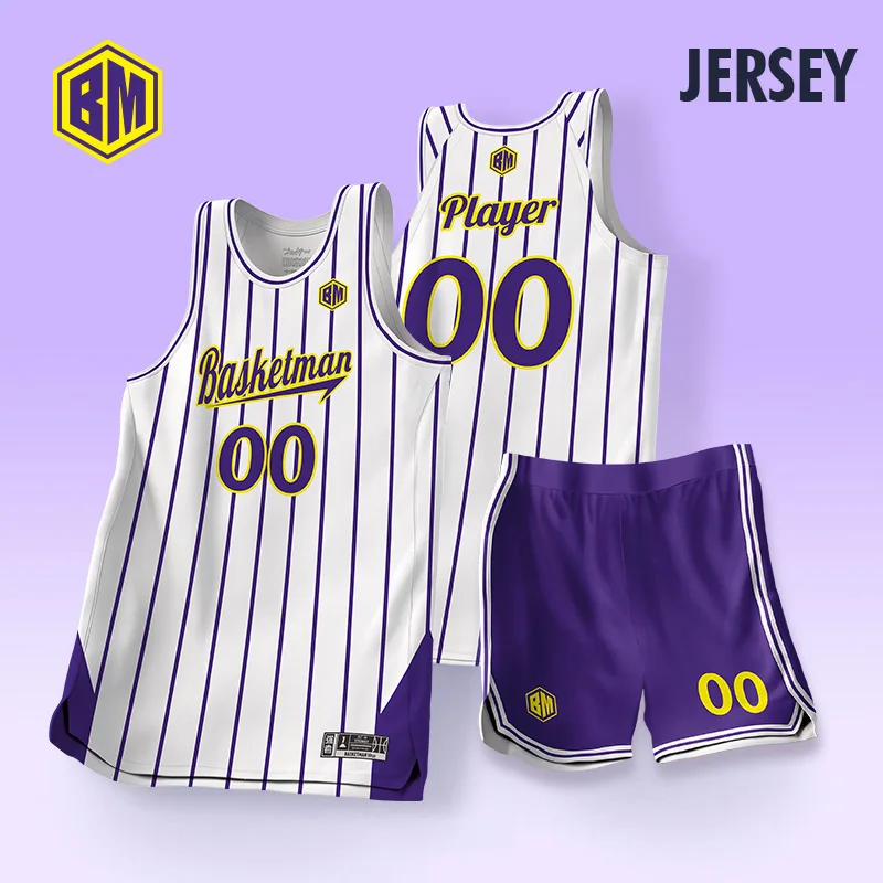 

BASKETMAN Luxury Basketball Sets For Men Customizable Full Sublimation Name Number Logo Printed Jerseys Shorts Training Uniforms