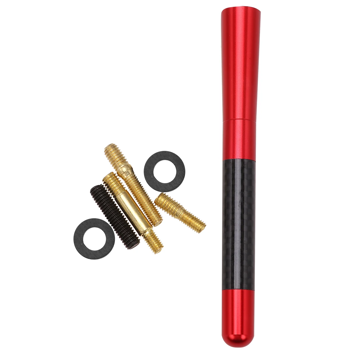 

12cm Aluminum Alloy Car Modified Parts Sturdy Car Decoration Universal Roof Antenna Modified Antenna Off-Road Vehicle Antenna (R