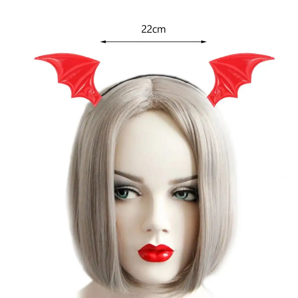 Party Hair Hoop Unisex Hair Hoop Ultralight Devil Wing Cosplay Hair Hoop Novelty Halloween Headband for Dress-up Elastic Hair