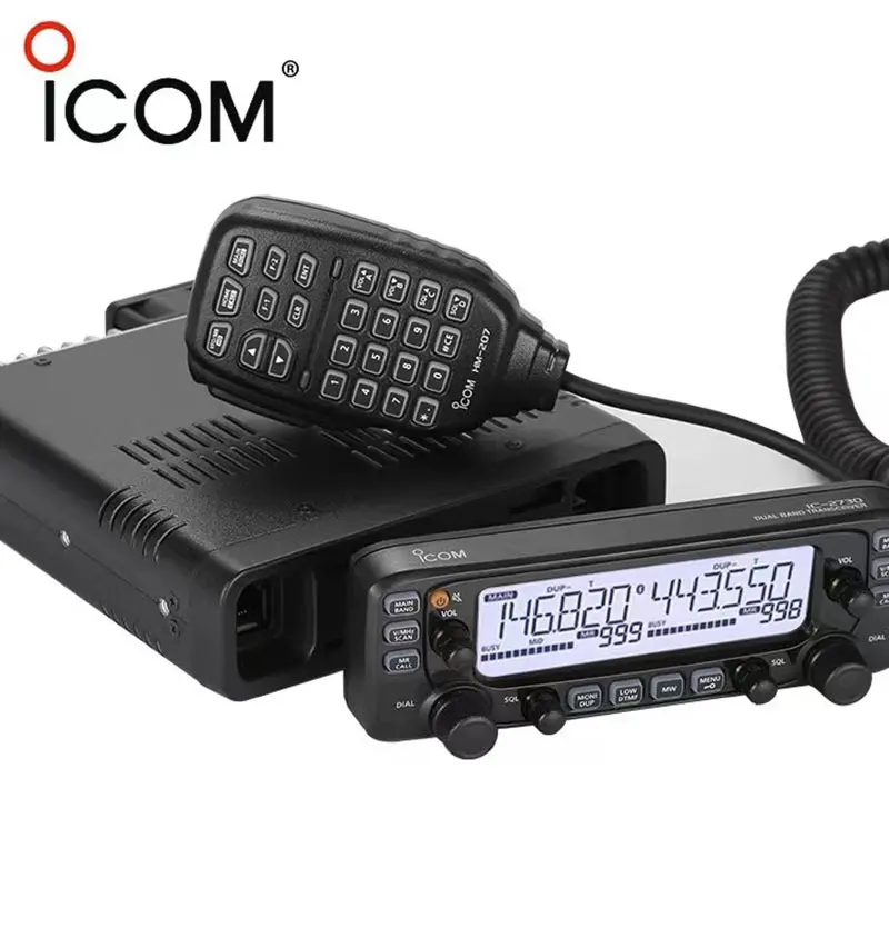 ICOM IC-2730E high power car walkie-talkie radio dual UV segment dual display cross-segment relay off-road