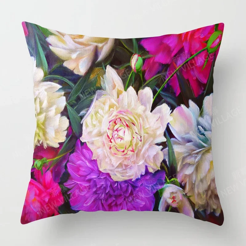 Home living room decoration cushion covers Vintage oil painting style throw pillow cover45*45 pillowcase 40x40cm 50x50 45x45