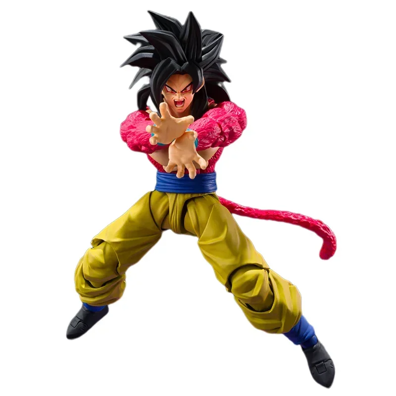 In Stock Original Bandai S.H.Figuarts SHF Dragon Ball GT Super Saiyan 4 Son Goku Anime Action Figure Model Toys Gifts For Kids