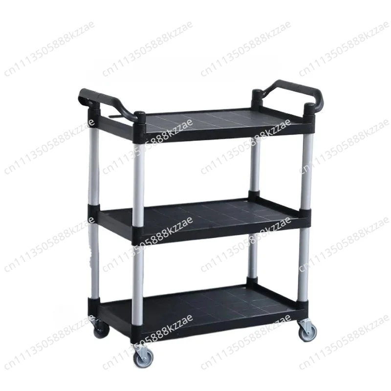 Commercial Bus Cart Three-layer Thickened Clearance Cart Mobile Serving Trolley for Hotel Restaurant