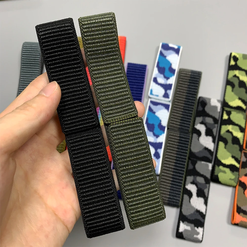 Hook Loop 22mm 26mm Watch Bands For Garmin TACTIX 8 7/Enduro 4 3 2/Epix Gen 2 47mm 51mm/Fenix 9 8 Pro/Instinct 2X 3 Nylon Straps
