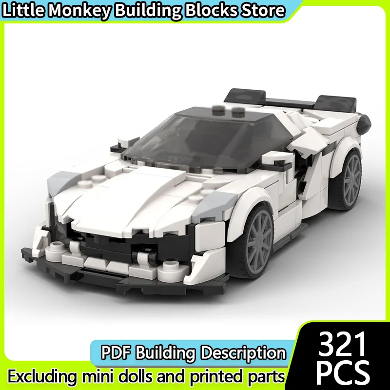 

Speed Racing Car Model MOC Building Bricks Z06 Super Sports Car Modular Technology Children Holiday Gifts Assemble Toys Suit