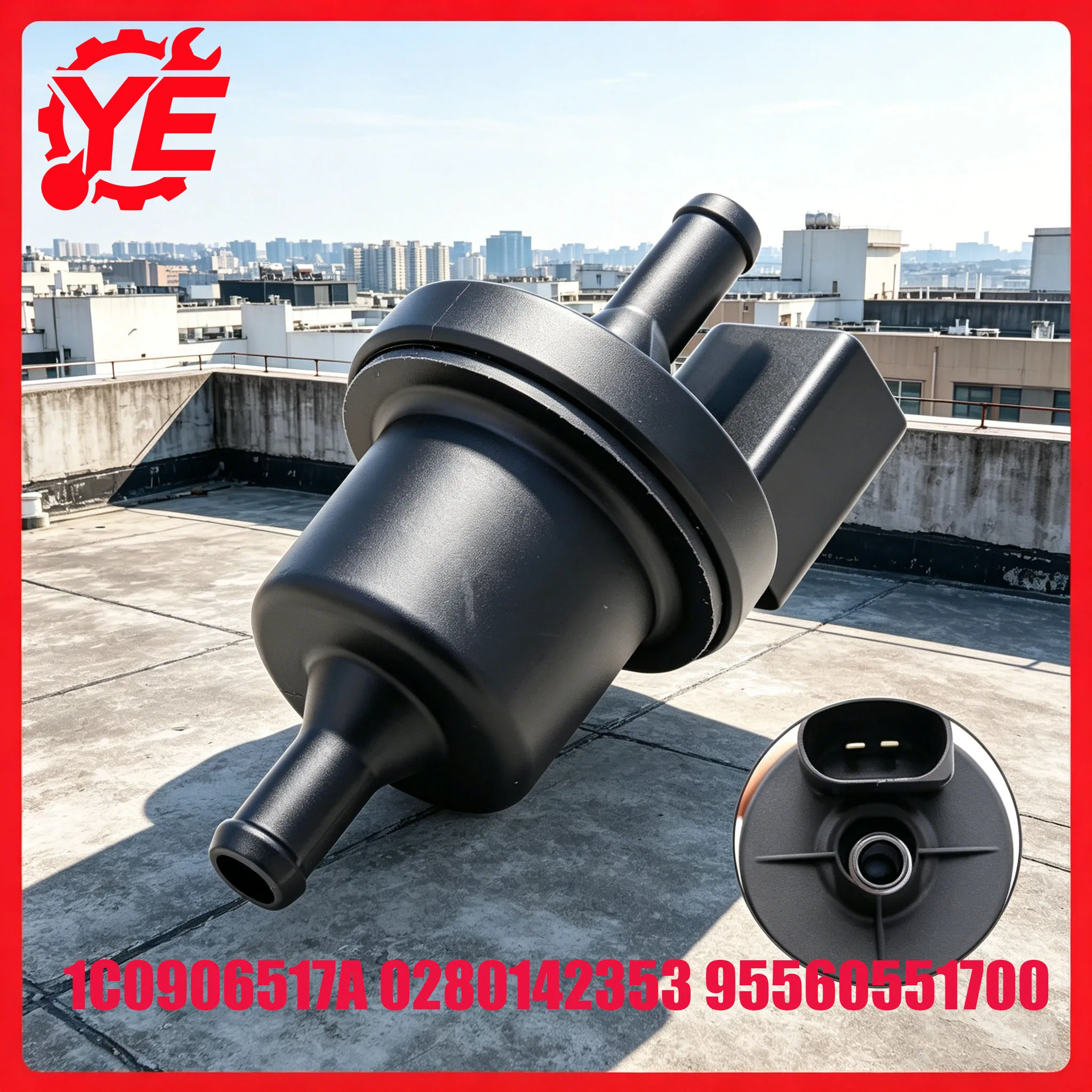 Válvula de Purga del Canister de Vapor 1C0906517A 0280142353 95560551700, 1999-2007 para VW Beetle, Phaeton, Touareg, 2000-2009 para Audi A4, A6, A8