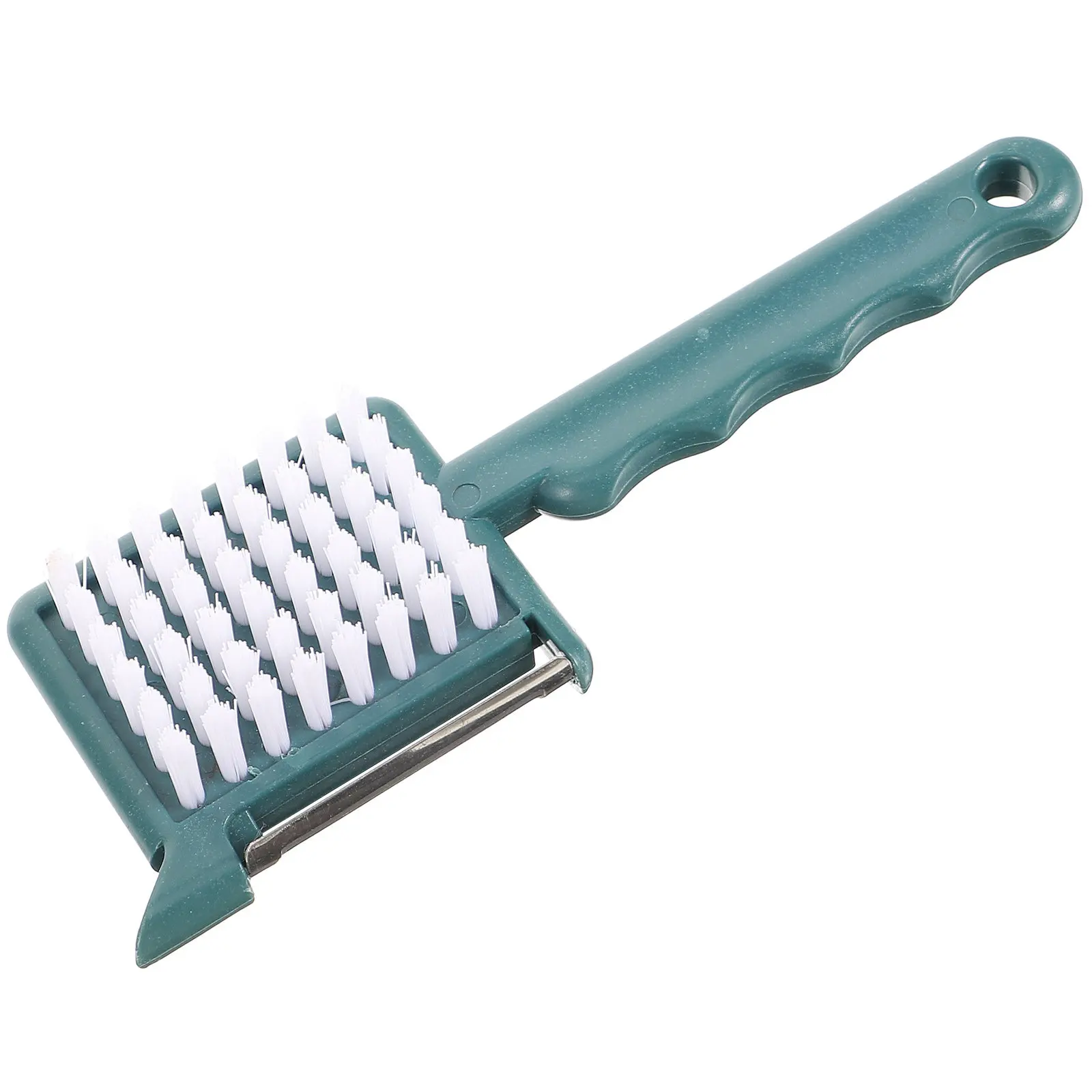 

1Pcs Five-in-One Peeler Kitchen Gadget Multifunctional Vegetable Fruit Tool with Brush Corkscrew Garlic Grinder for Easy Peeling