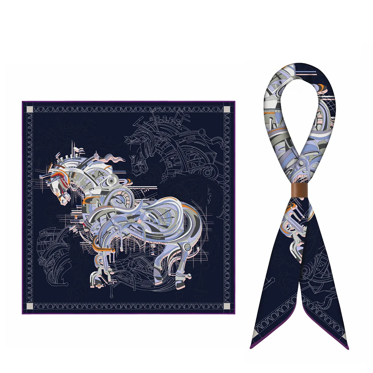 70%Cashmere 30%Silk Scarf 70CM Luxury Designer Hand Rolled Bandanas For Women Warm Square Shawls